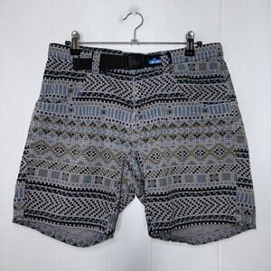 KAVU Men's Chilli Lite Shorts Nit Wit Geometric Size Small